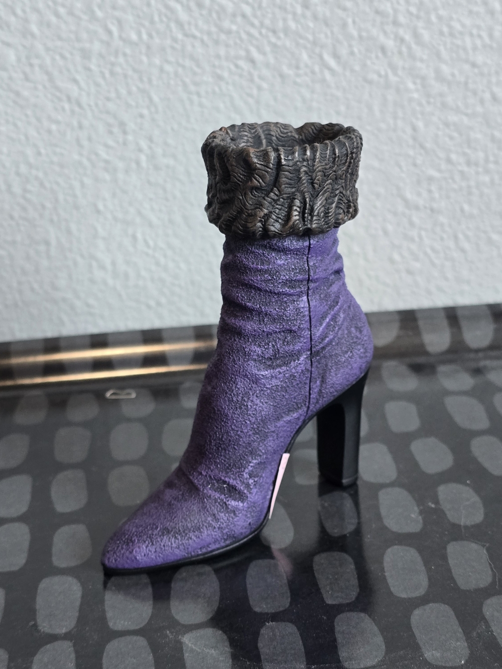 Just the Right Shoe By Raine Purple Dream Ceramic Decorative Miniature Boot